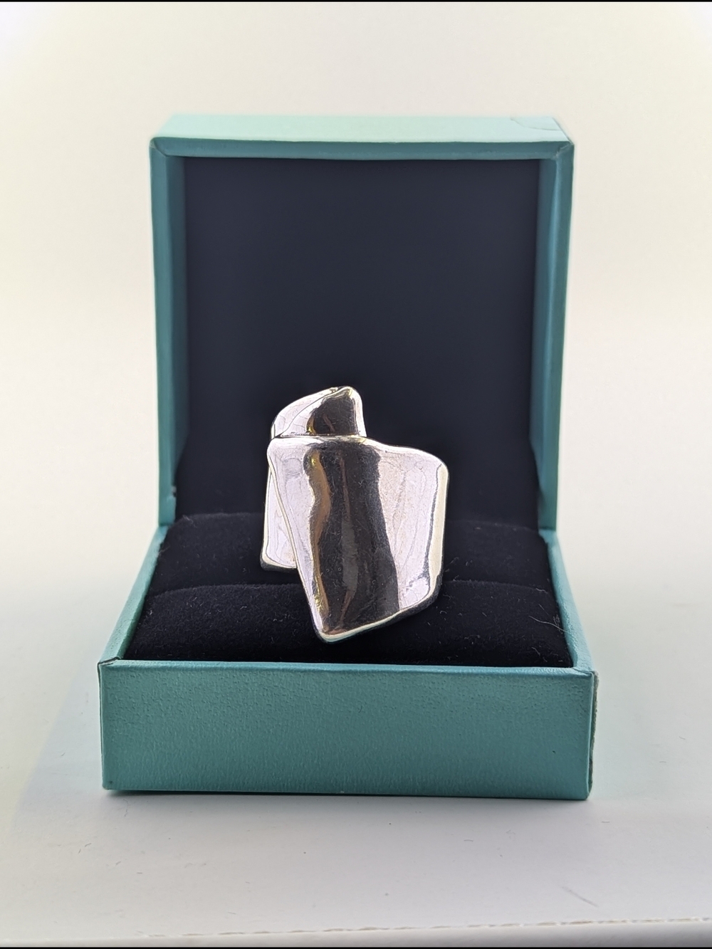 ✨ Vintage Modernist Sterling Silver Abstract Statement Ring ✨